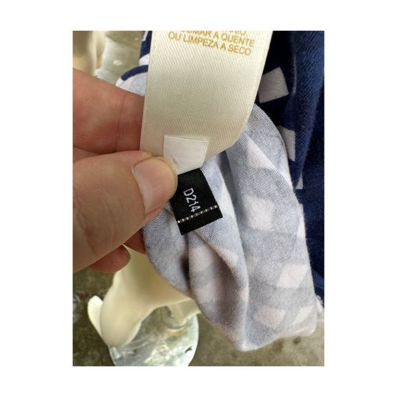 Kate Spade Polkadot Shift Dress Mini Blue White Sleeveless Ruffle Collar - Picture 12 of 12